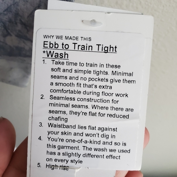 Lululemon Ebb to Train Tight size 8 NWT - Picture 6 of 7